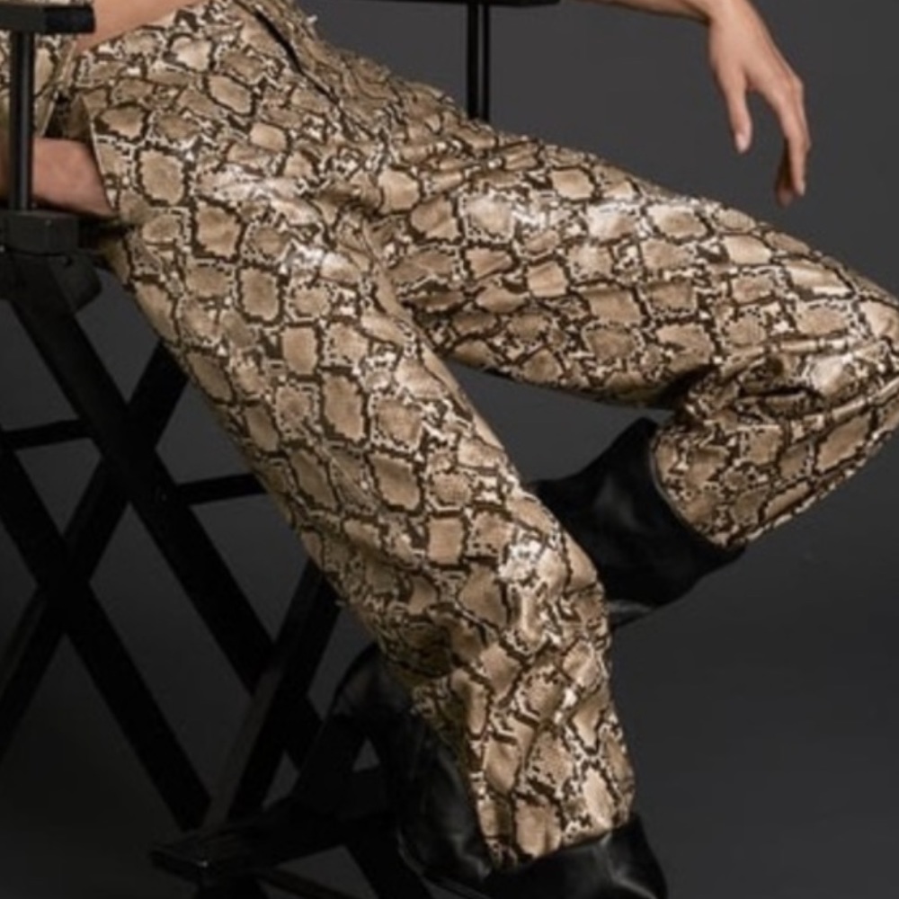 Zara women’s snake skin Pants size small